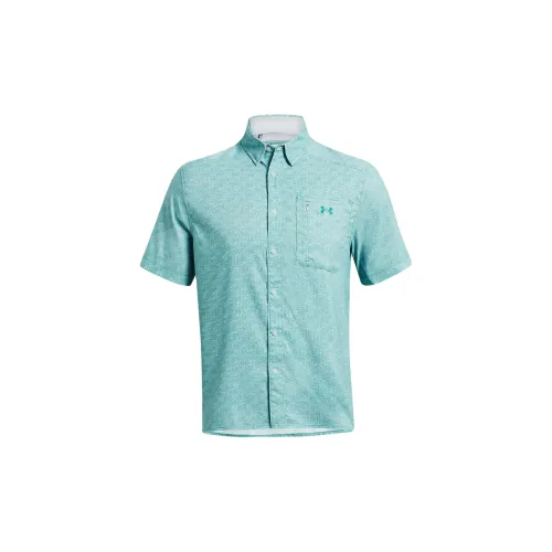 Under Armour Dockside Shirts Men Uniform Blue