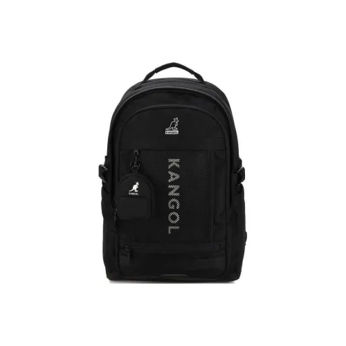 KANGOL Nylon Backpack Unisex Black