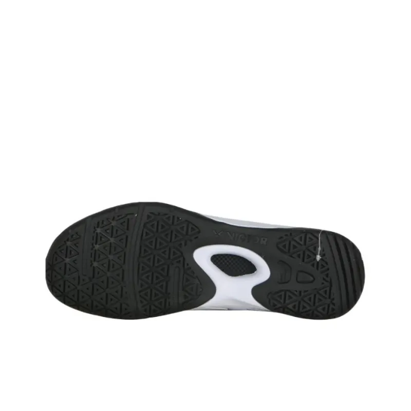 VICTOR Slip Resistant Badminton Shoes Unisex White Black-2