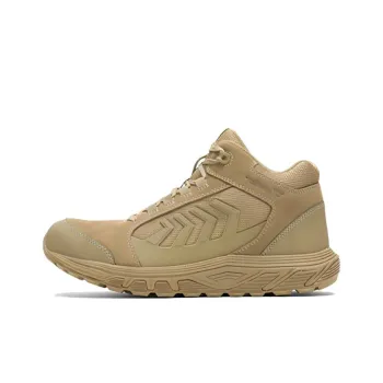 BATES E01044 Rush Cushioned Anti-Slip Wear-Resistant Waterproof And Breathable High-Top Outdoor Shoes Men's Brown Green
