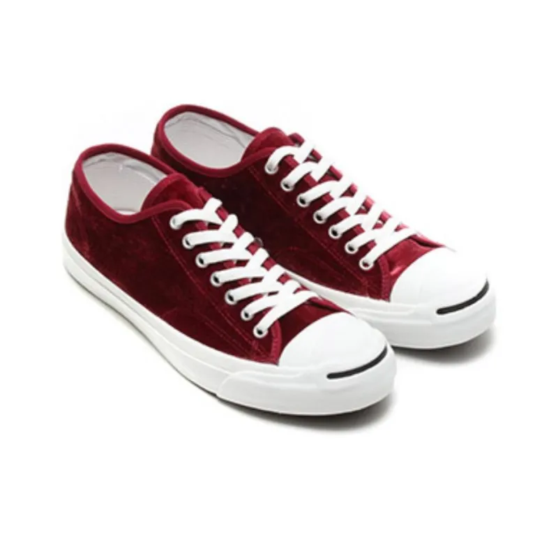 Converse Jack Purcell Slip Resistant Canvas Shoes Women's Burgundy-3
