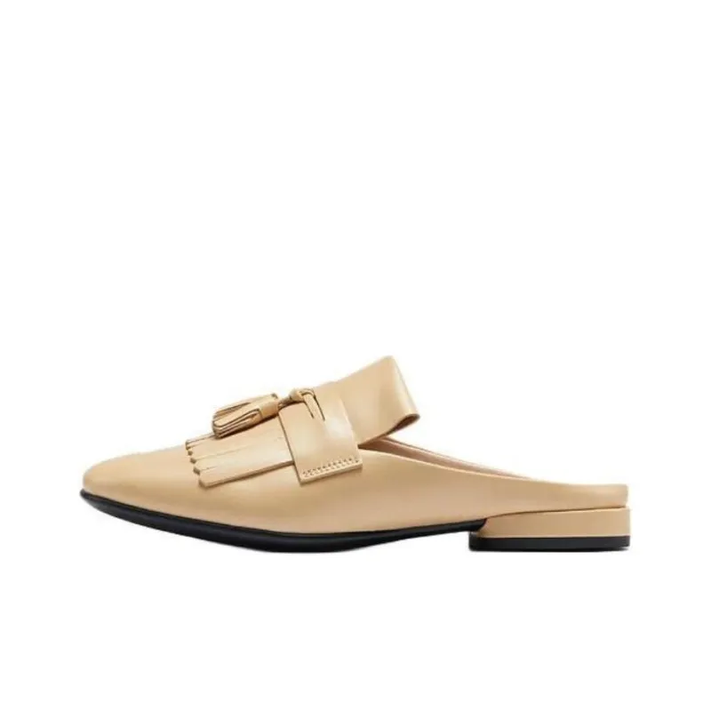 Ecco Wrap toe Slippers Women's Beige-0