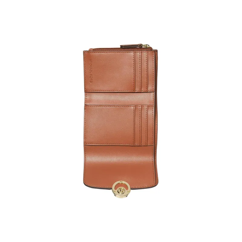 MICHAEL KORS Canvas Wallet Medium Size Women's Brown-1