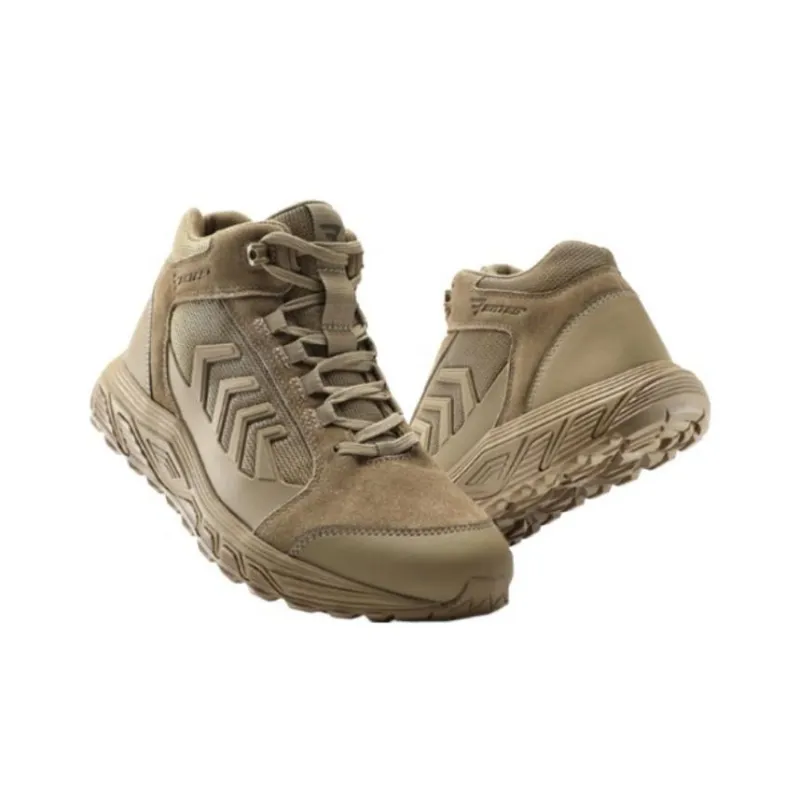 BATES E01044 Rush Cushioned Anti-Slip Wear-Resistant Waterproof And Breathable High-Top Outdoor Shoes Men's Brown Green-3