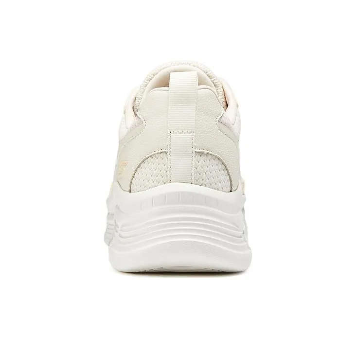 Skechers Cushioning Anti Slip And Wear Resistant Low Top Casual Shoes Women's Beige-4