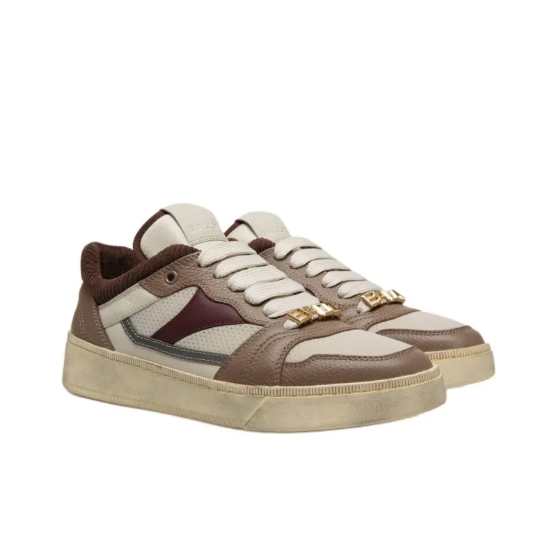 BALLY Raise Series Low Top Skateboard Shoes Men's Brown-2