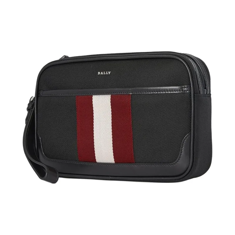 BALLY Nylon Clutch Regular Men's Black-3