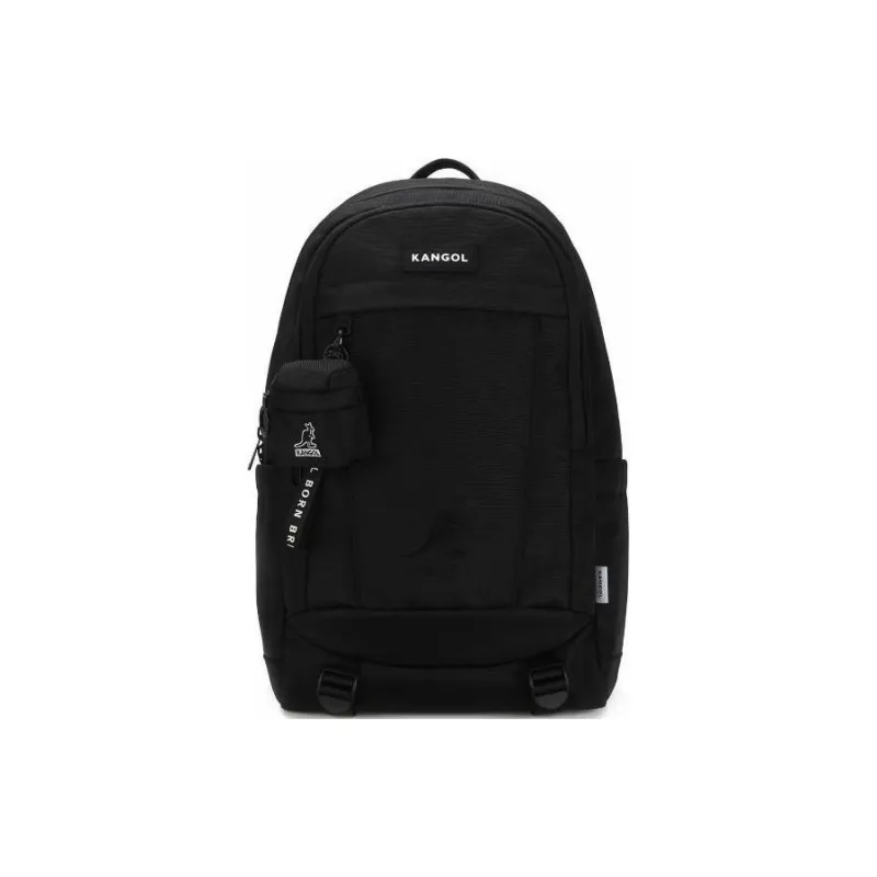 KANGOL Nylon Backpack Unisex Black-0