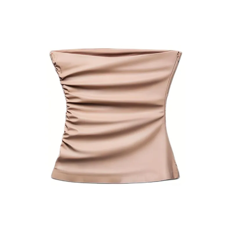 ZARA Strapless Top Women's Pink-1