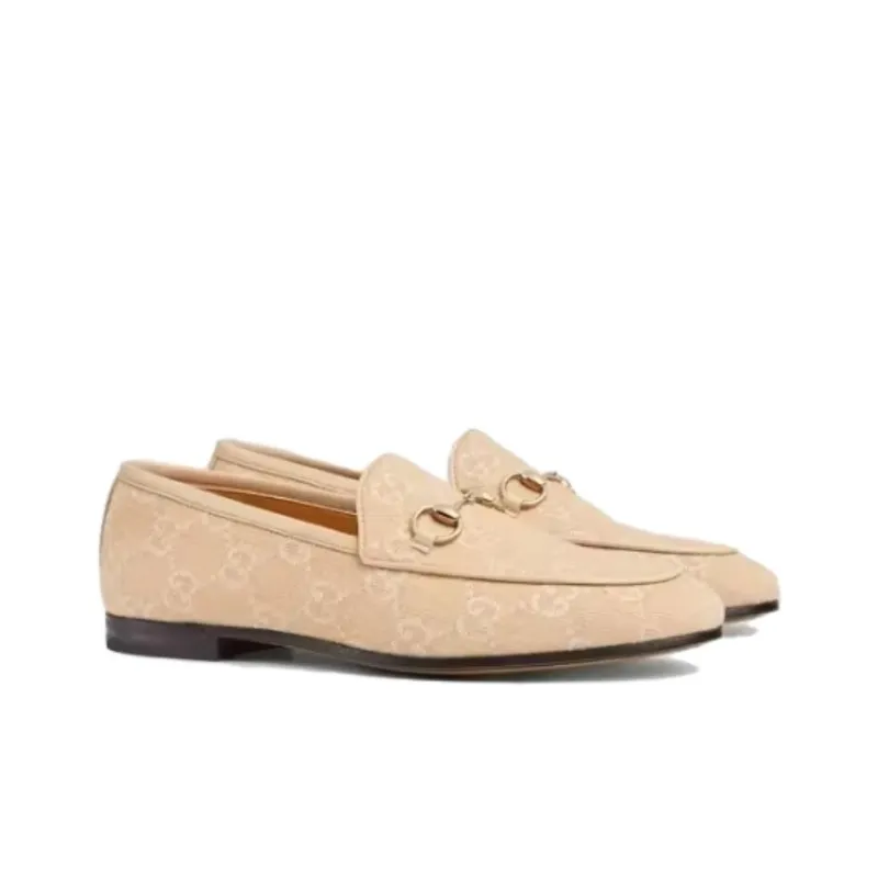 GUCCI Jordaan 24 Spring And Summer Collection Loafers 1cm Women's Yellow-2