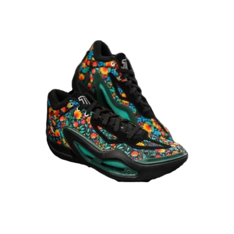 Jordan Tatum 1 'Welcom To The Garden' PE Wear-Resistant Low-Top Basketball Shoes Men's Black Green Orange-1