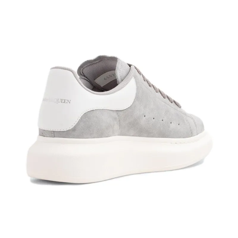 Alexander McQueen Suede Oversized Sneaker 'Grey' Women's-3