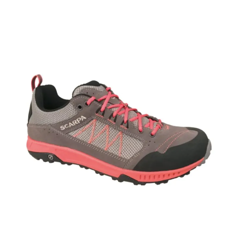 SCARPA Rapid WMN Cushioning Wear-Resistant Low-Top Running Shoes Women's Gray Red-1