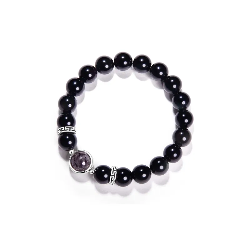 Far Mountain Joe Obsidian Jade Bracelets Unisex-0