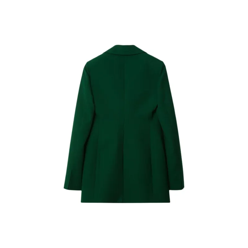 Burberry Wool Jacket Jackets Coats Women's Green-1