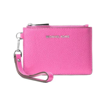 MICHAEL KORS Leather Coin Purse Women's Cherry Color