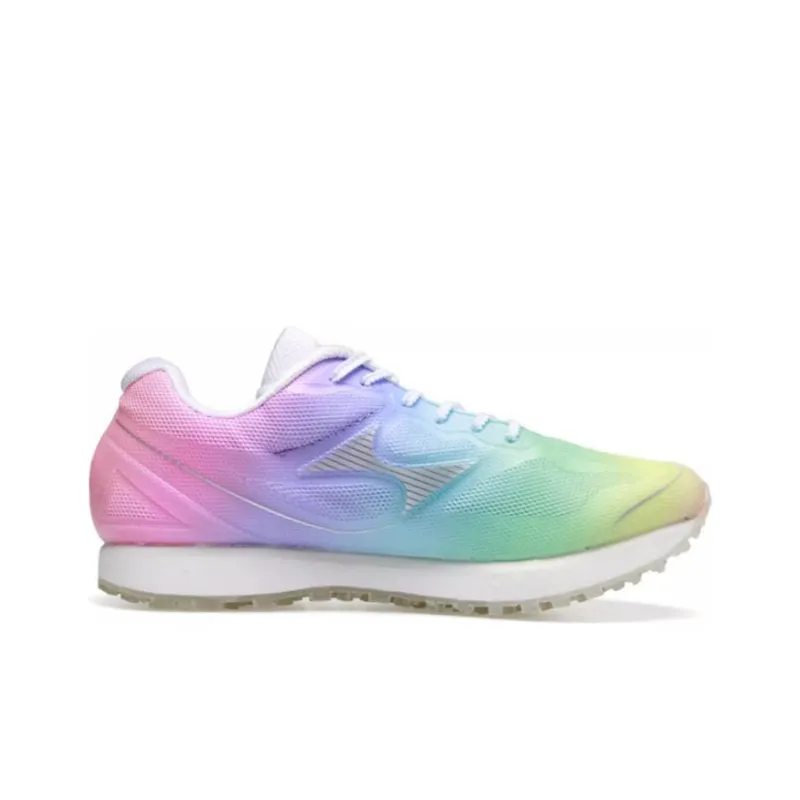 HEALTH Cushioned Slip Resistant Low Top Casual Running Shoes Unisex Green Purple-3