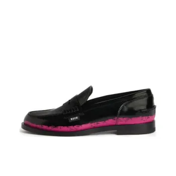 MSGM Penny slot Leather Loafers