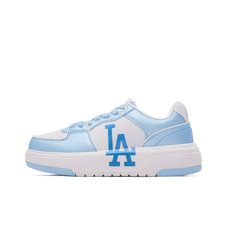 MLB Chunky Liner Skateboard Shoes Unisex Low Top White Blue POIZON