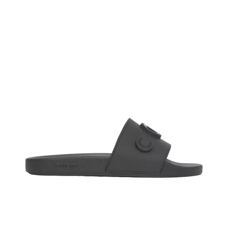 Burberry Logo Graphic Slides Black-1