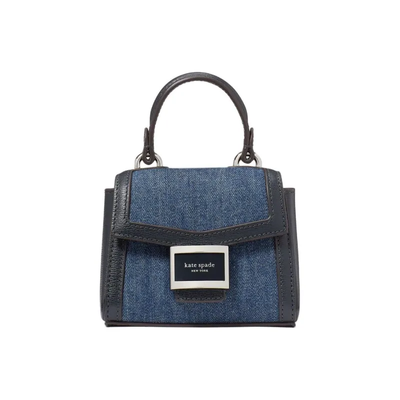 Kate Spade Katy Denim Shoulder Bag, Crossbody Bag, Handbag Trumpets Women's Winter Nights Are Numerous.-0
