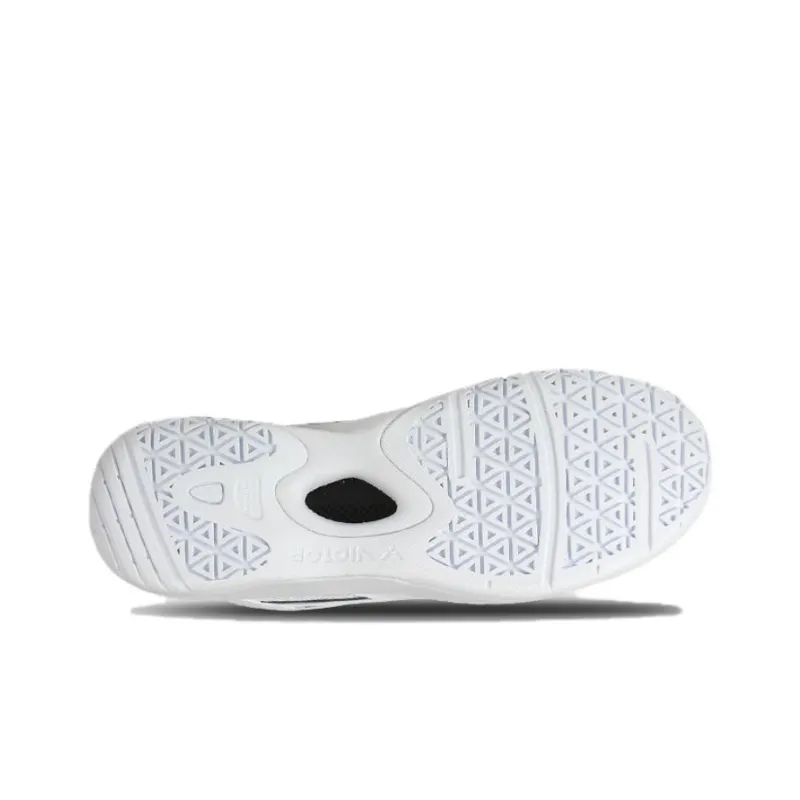 VICTOR Cushioned Anti Slip And Wear Resistant Lightweight Low Top Badminton Shoes Unisex White Blue-2
