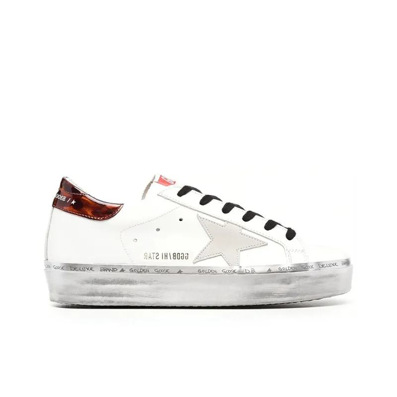 Golden Goose Hi Star Stylish Skateboarding Shoes Women's White-1