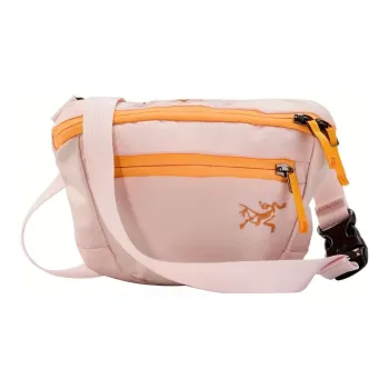 Arcteryx Mantis Nylon Fabric One Shoulder Crossbody Fanny Pack Small Size Unisex Sandstone Pink