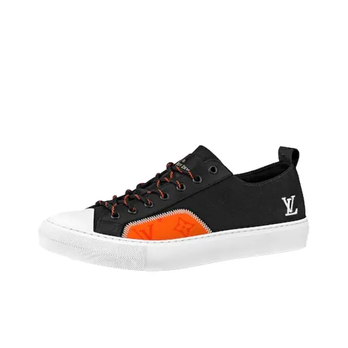 LOUIS VUITTON Tattoo Skateboard Shoes Men Low-Top Black