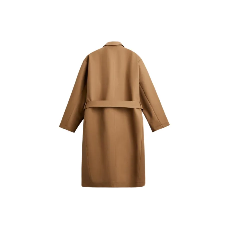 ZARA Trench Coats Men Brown-1