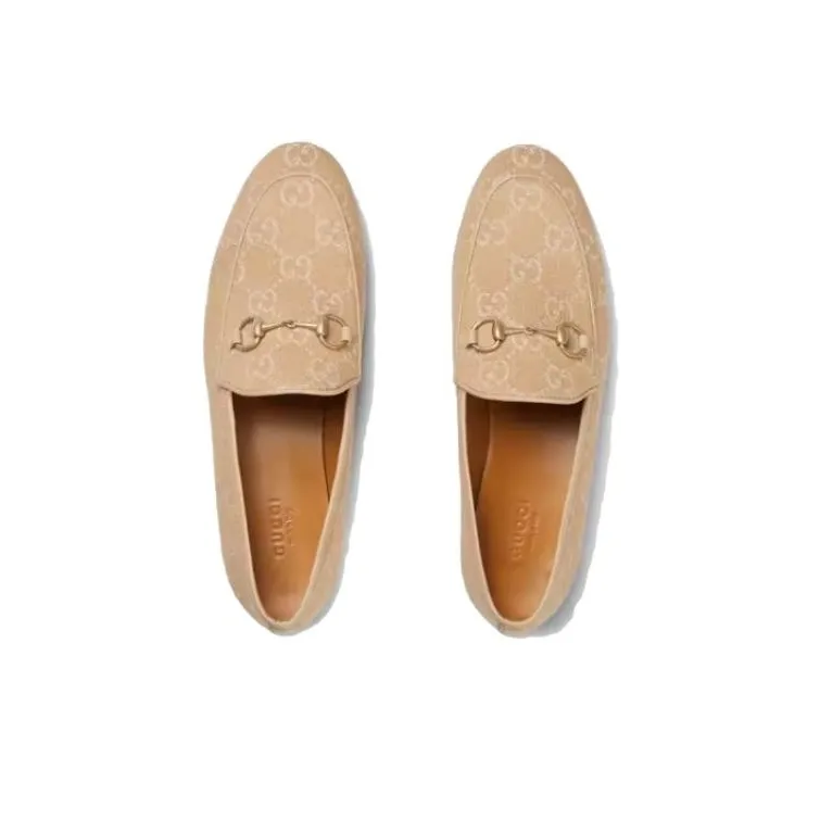 GUCCI Jordaan 24 Spring And Summer Collection Loafers 1cm Women's Yellow-3