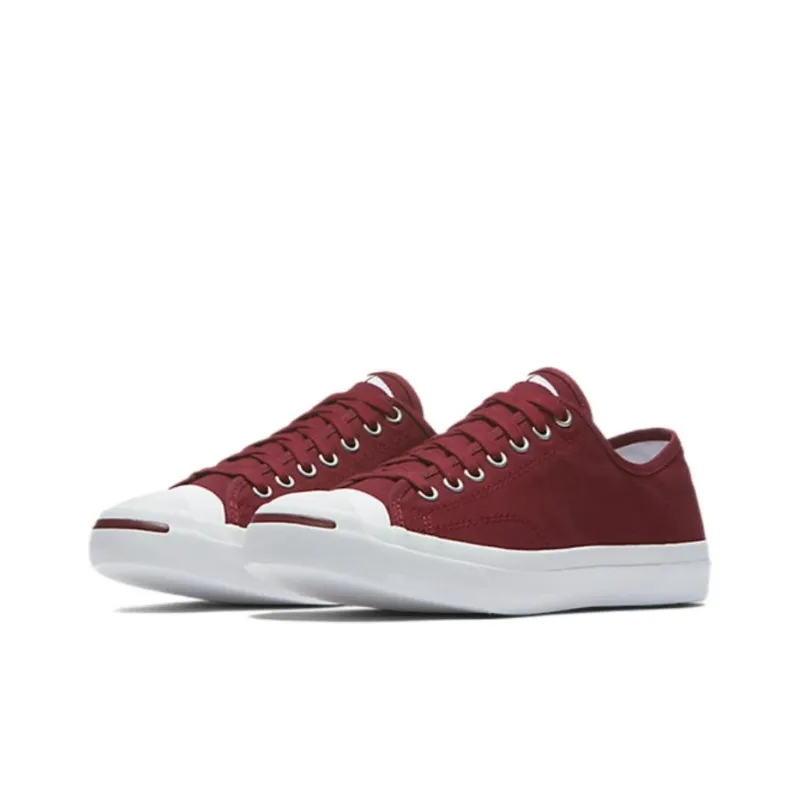 Converse Jack Purcell Slip Resistant Canvas Shoes Women's Burgundy-2