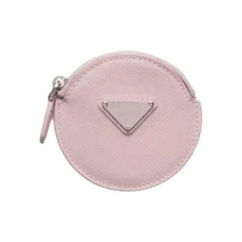 PRADA Saffiano Leather Coin Purse Women's Pink