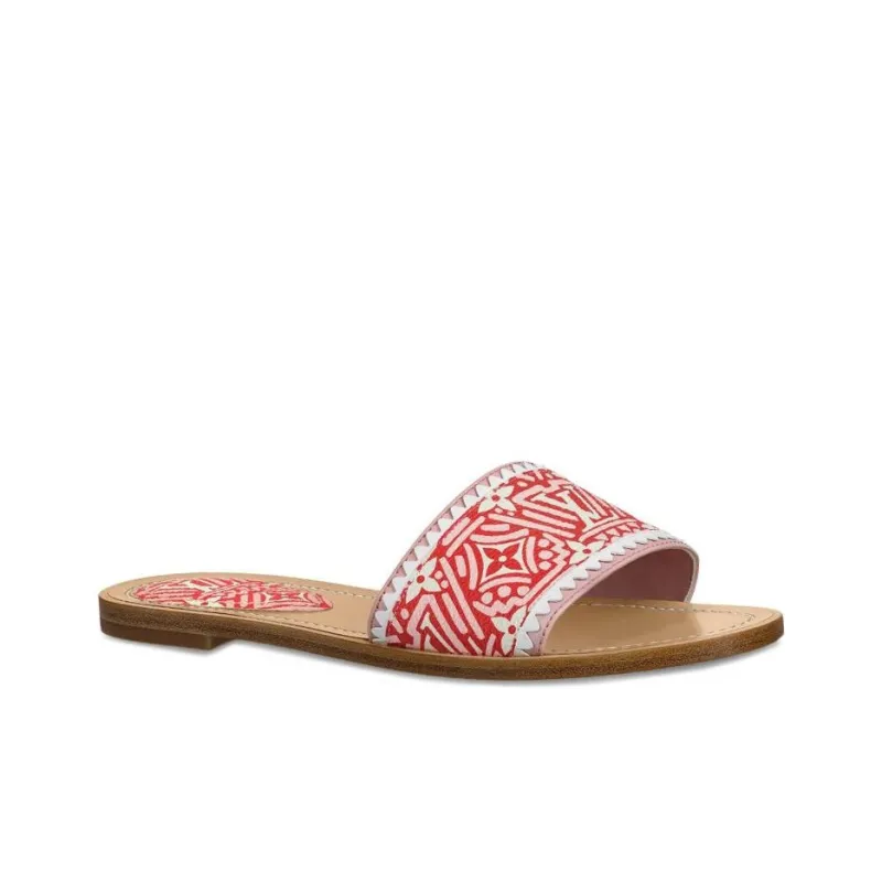 LOUIS VUITTON Crafty Lock It Slides 'White Red Pink' Women's-1
