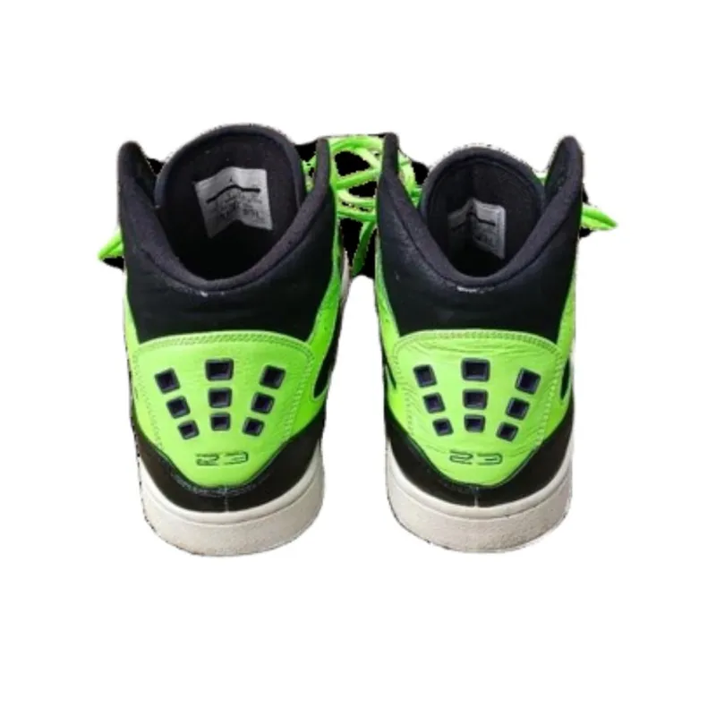 Air Jordan 1 Flight Strap 'Black Flash Lime'-2