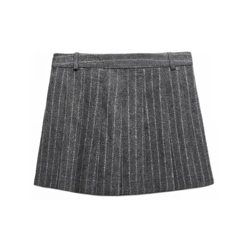 ZARA Casual Short Skirts Women's Gray-1
