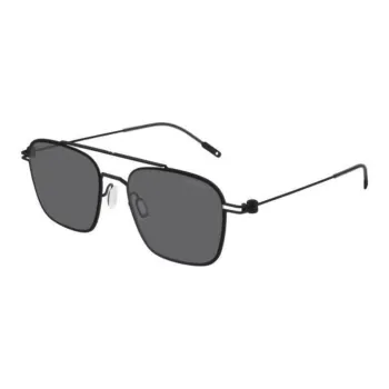 MONTBLANC Metal Aviator Sunglasses Men's Black