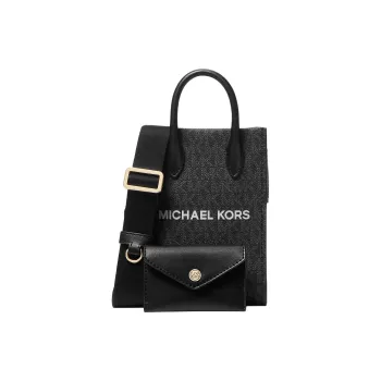 MICHAEL KORS Mirella Canvas Combo Bag Canvas Bag Shoulder Bag Crossbody Bag Extra Small Women's Black