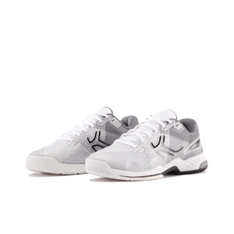 DECATHLON Cushioning Low Top Tennis Shoes Men's White Gray-1