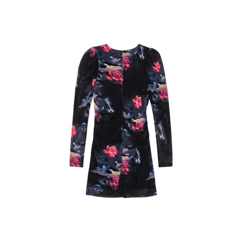 GANNI Allover Floral Printed Mini Dress-1