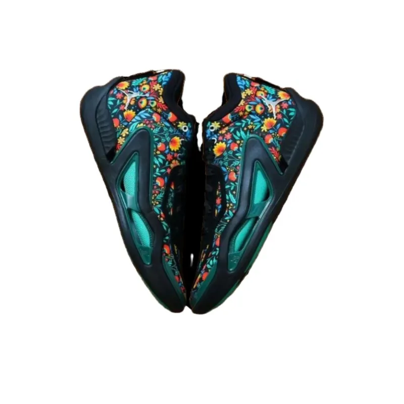 Jordan Tatum 1 'Welcom To The Garden' PE Wear-Resistant Low-Top Basketball Shoes Men's Black Green Orange-4