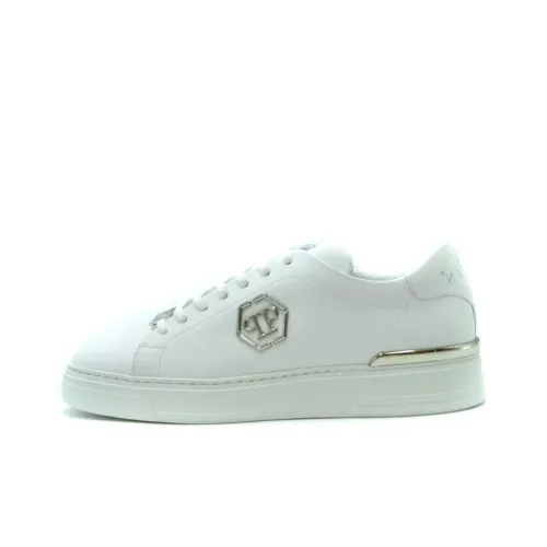 PHILIPP PLEIN Hexagon Low-top Leather Sneakers