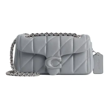 COACH Tabby Nappa Leather God Of Wine Bag, Portable Crossbody Bag, Shoulder Bag Women's Gray Blue