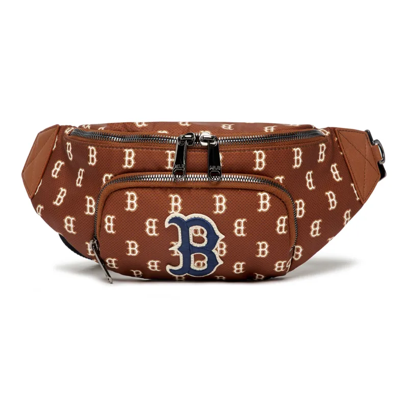 MLB Monogram Collection Polyester Combo Bag Crossbody Bags Fanny Pack Regular Unisex Brown-1