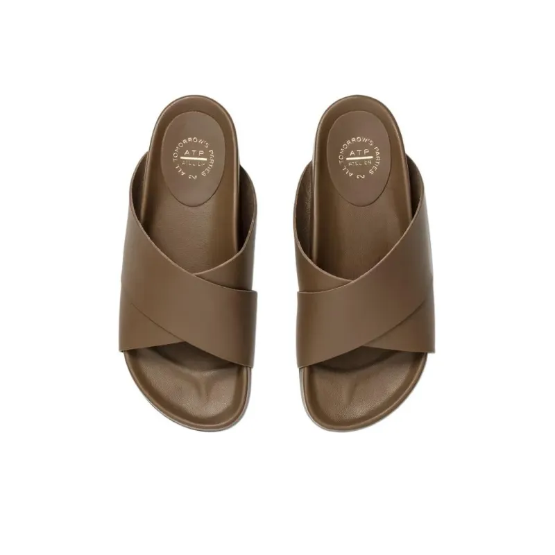 ATP Atelier Slide Slippers Women's Brown-4