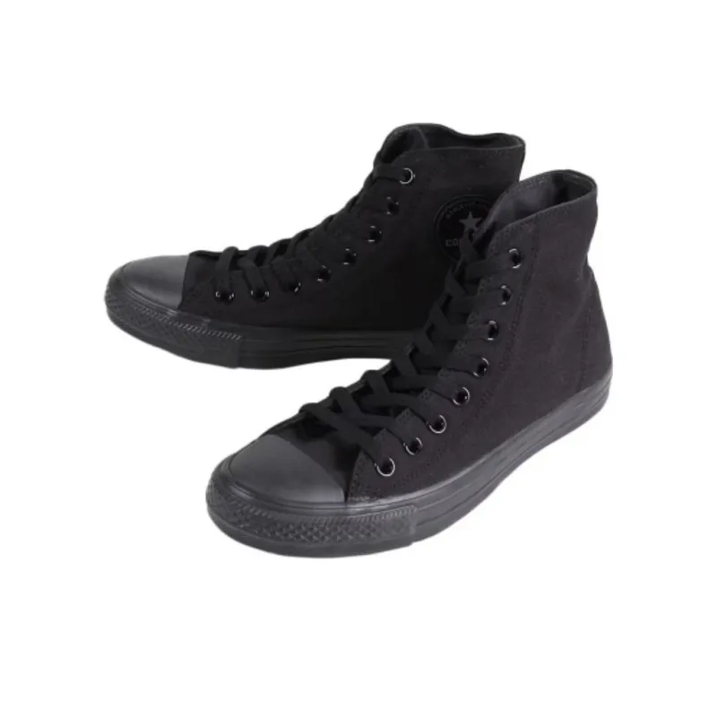 Converse Anti Slip Wear Resistant High Top Canvas Shoes Unisex Black-2