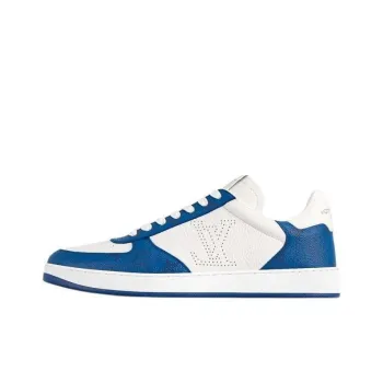 LOUIS VUITTON Rivoli Low Top Skateboard Shoes Men's Sea Blue