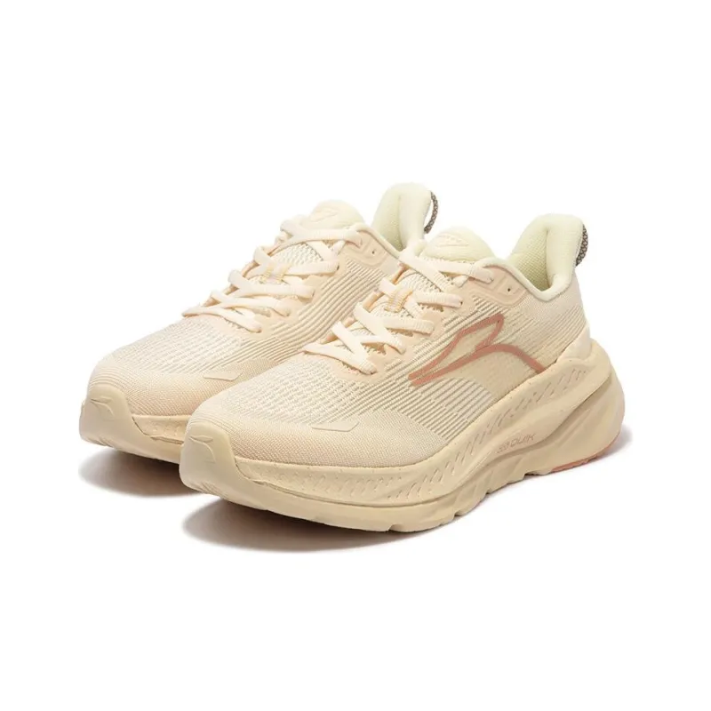 361° Red Flame 3 Cushioned Slip Resistant Low Top Running Shoes Women's Beige-1