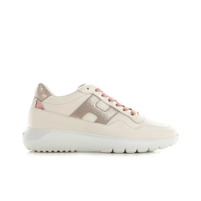 HOGAN Interactive³ Cushioning Anti-Slip And Wear-Resistant Low-Top Running Shoes Women's Pink-1