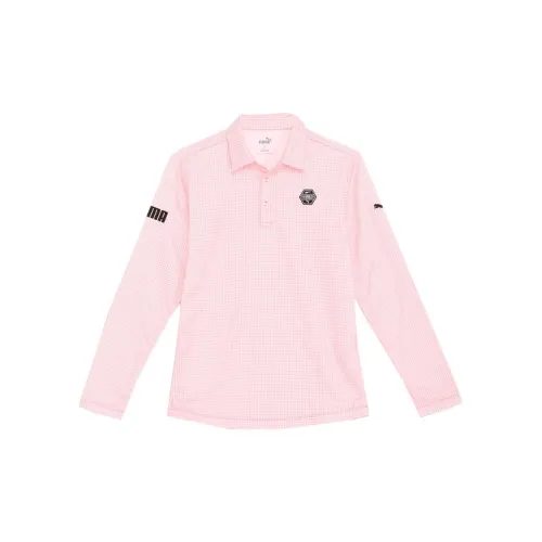 PUMA Golf Polo Shirts Men Pink